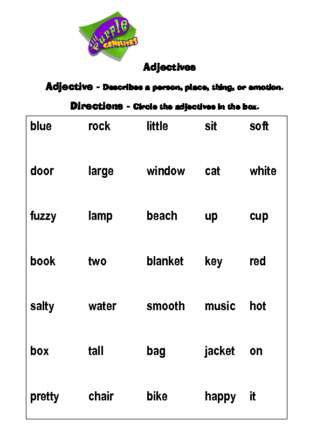 Adjectives
