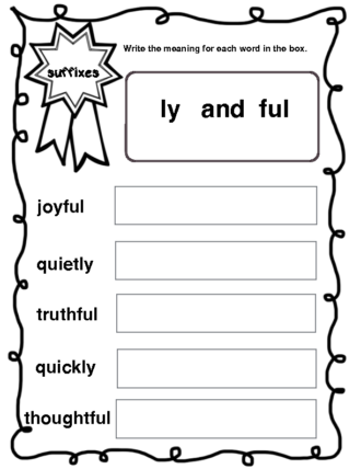 suffixes