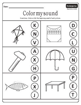 Beginning sounds worksheets  2