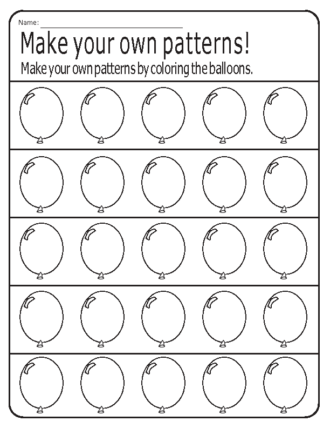 Festive patterns worksheets 5