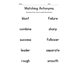 Antonyms Matchup