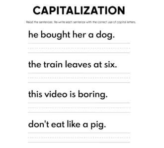 Capitalization