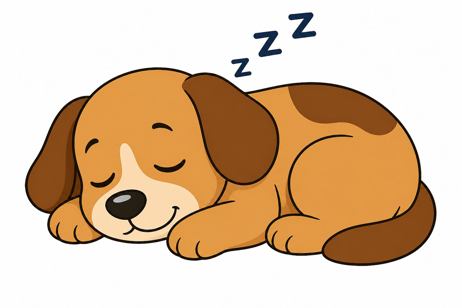 Picture prompt: The dog sleeps.
