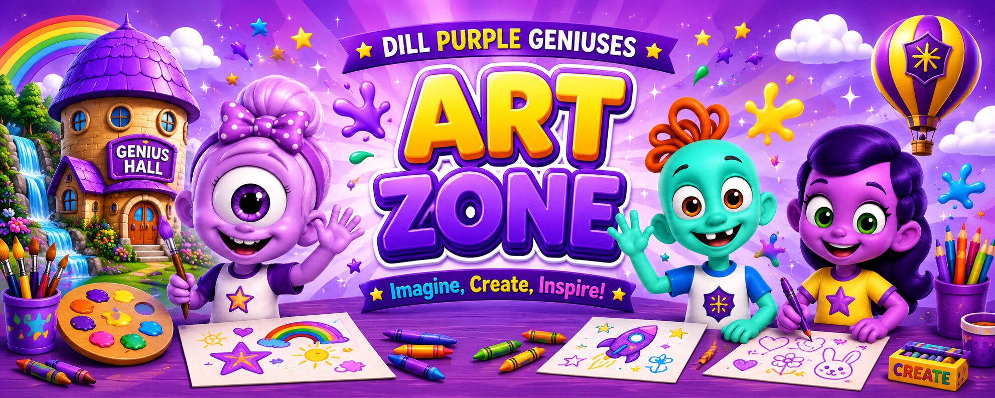 Dill Purple Geniuses Art Zone