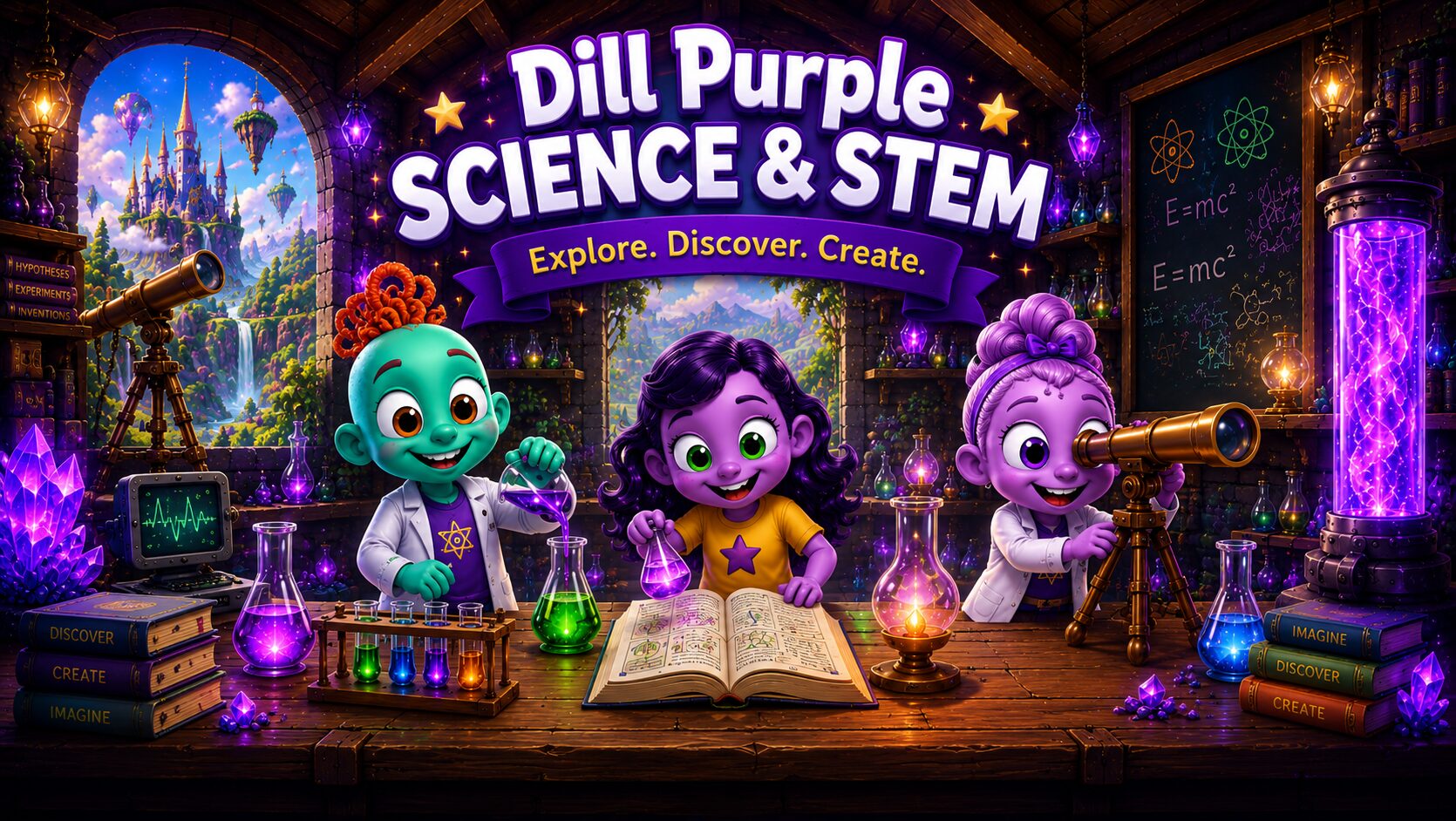 Dill Purple Science and STEM