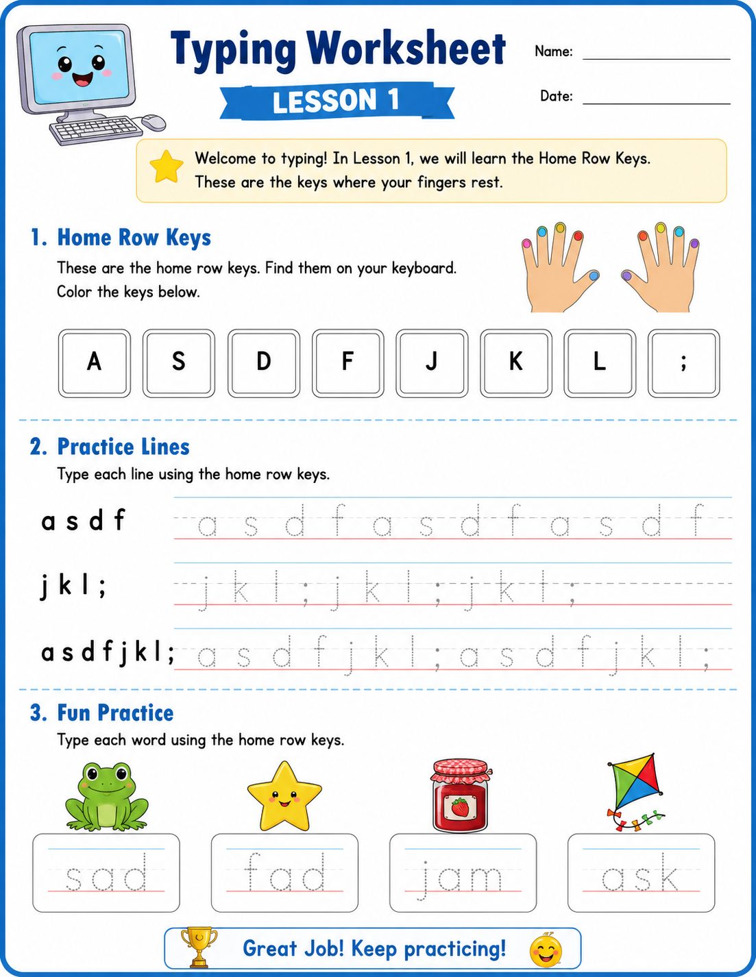 Worksheet 1 Preview